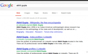Google Search Akhil Gupta